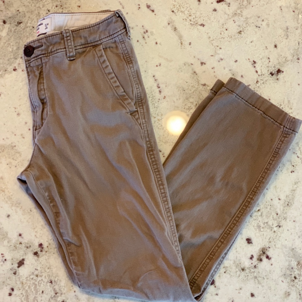 Abercrombie kids straight chino pants.